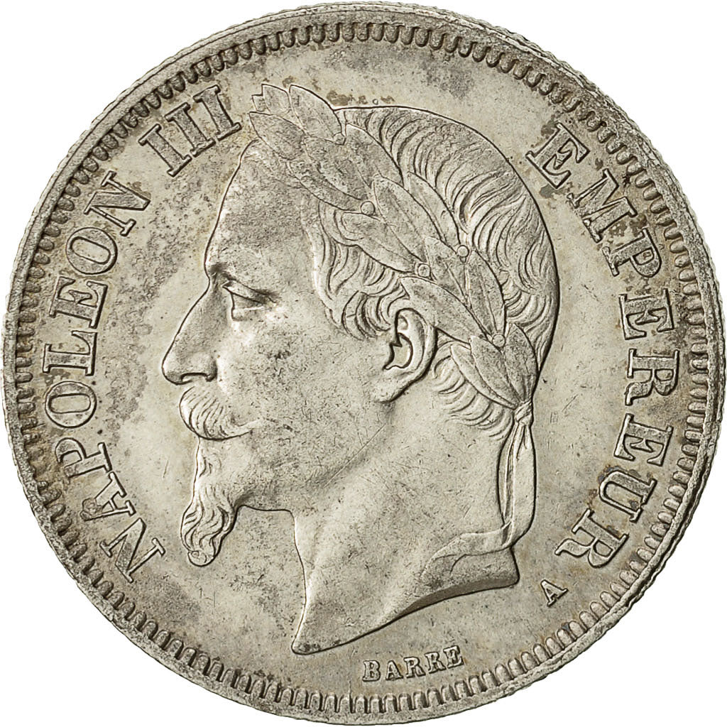 Münze, Frankreich, Napoleon III, 2 Francs, 1868, Paris, SS+, KM 807.1