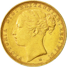 Monnaie, Australie, Victoria, Sovereign, 1886, Melbourne, TTB+, Or, KM:7
