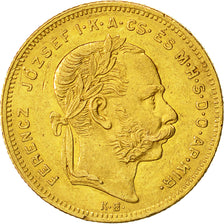Coin,Hungary,Franz Joseph I,8 Forint 20 Francs,1873,Kremnitz,AU(50-53),KM 455.1