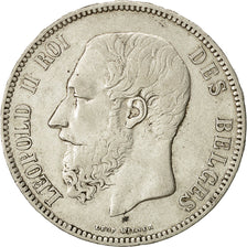 Coin, Belgium, Leopold II, 5 Francs, 5 Frank, 1868, EF(40-45), Silver, KM:24