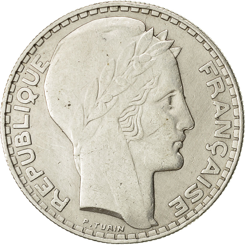 Coin, France, Turin, 20 Francs, 1933, Paris, EF(40-45), Silver, KM:879