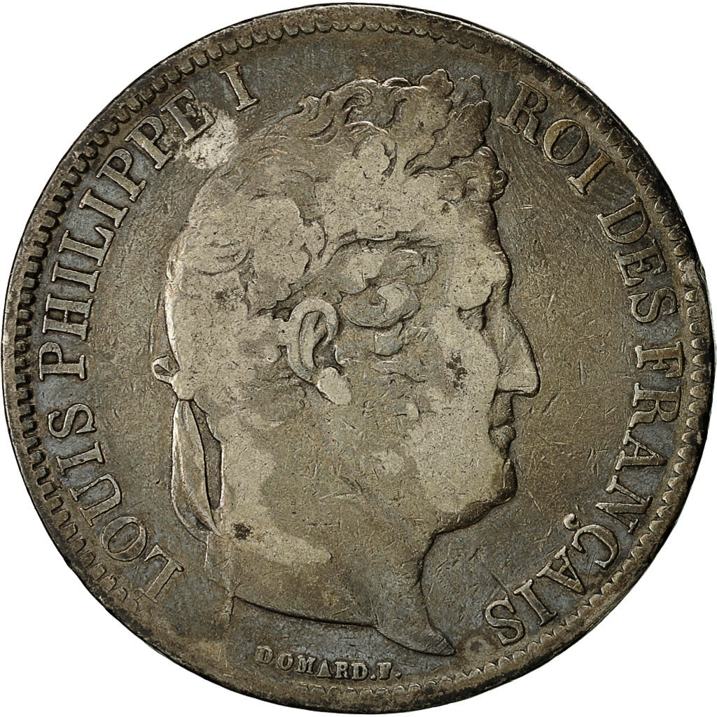 Coin, France, Louis-Philippe, 5 Francs, 1831, Rouen, VF(30-35), Silver, KM 745.2