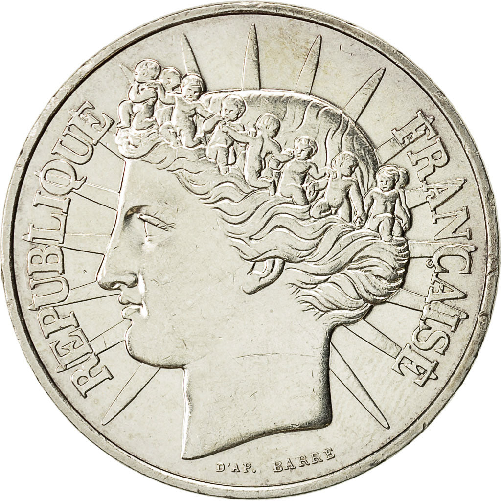Monnaie, France, Fraternité, 100 Francs, 1988, TTB+, Argent,KM 966, Gadoury:903