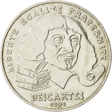 Coin, France, Descartes, 100 Francs, 1991, AU(50-53), Silver, KM:996