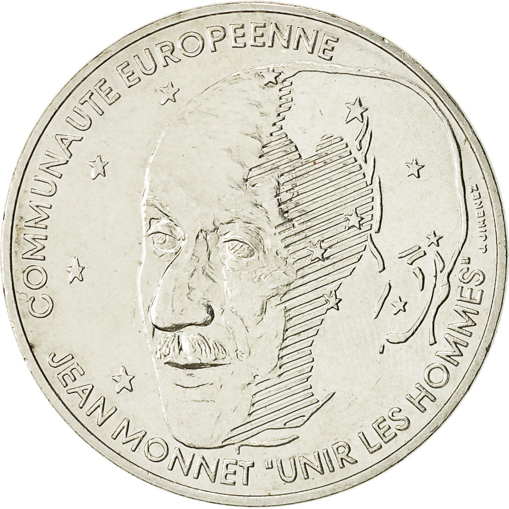 Monnaie,France,Jean Monnet,100 Francs,1992,TTB+,Argent,KM:1120, Gad 907