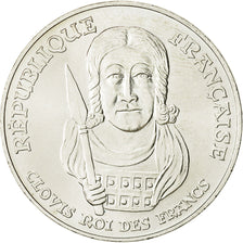 Coin, France, Clovis, 100 Francs, 1996, AU(50-53), Silver, KM:1180, Gadoury:953