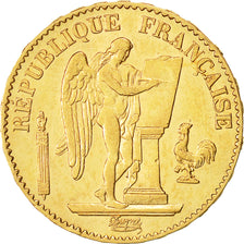 Munten, Frankrijk, Génie, 20 Francs, 1877, Paris, ZF+, Goud, KM:825