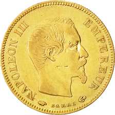 Coin, France, Napoleon III,10 Francs, 1857, Paris, VF(30-35),Gold,KM 784.3