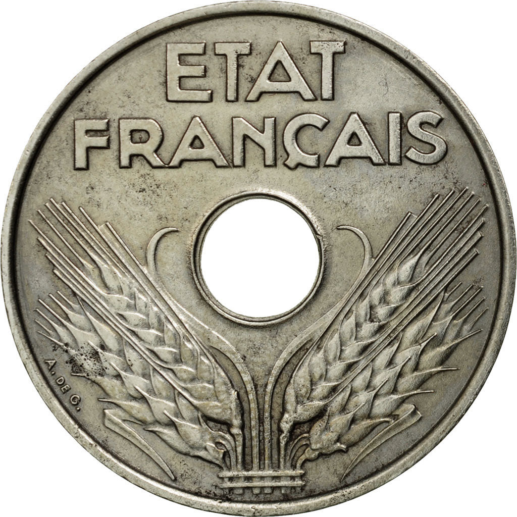 Monnaie, France, État français, 20 Centimes,1944, SPL,Iron,KM 900.a, Gadoury:322