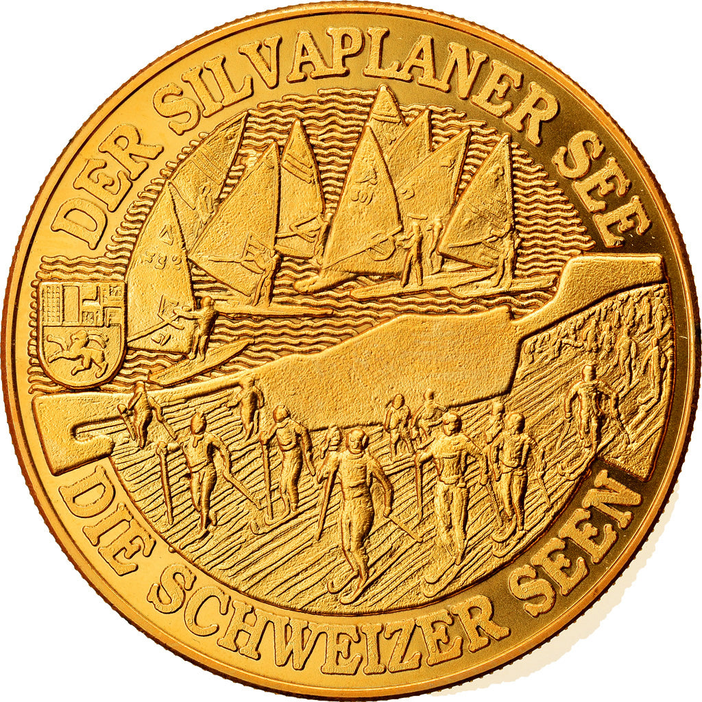 Switzerland, Medal, Der Silvaplaner See, Die Schweizer Seen, MS(64)