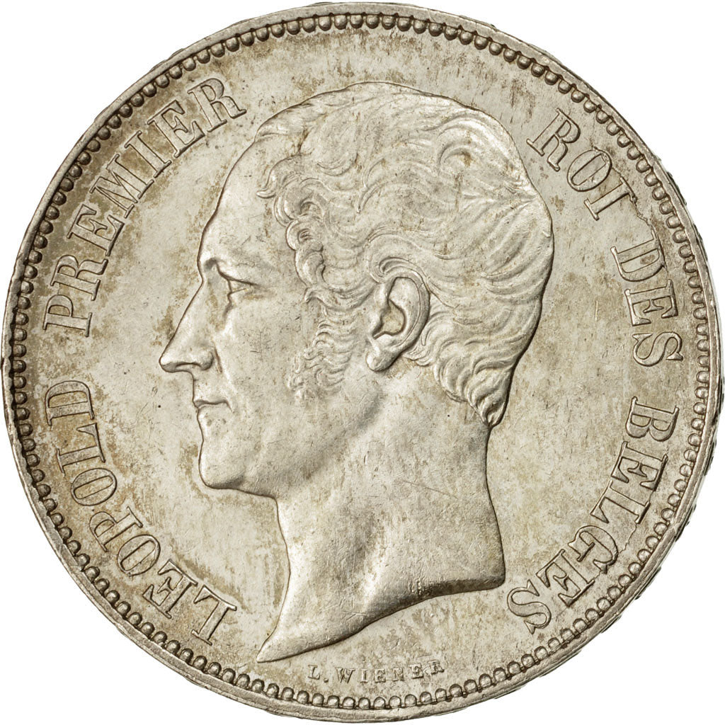 Moneta, Belgio, Leopold I, 5 Francs, 5 Frank, 1850, SPL-, Argento, KM:17