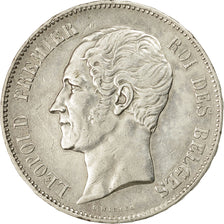 Coin, Belgium, Leopold I, 5 Francs, 5 Frank, 1850, AU(50-53), Silver, KM:17