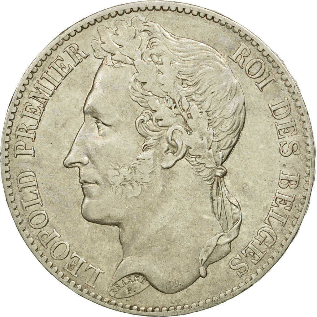 Coin, Belgium, Leopold I, 5 Francs, 5 Frank, 1848, EF(40-45), Silver, KM:3.2