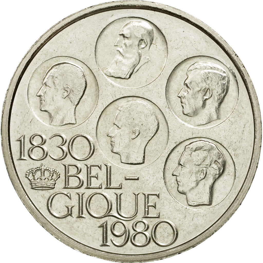 Monnaie, Belgique, 500 Francs, 500 Frank, 1980, Bruxelles,SUP,Silver Clad,KM 161