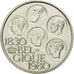 Monnaie, Belgique, 500 Francs, 500 Frank, 1980, Bruxelles,SUP,Silver Clad,KM 161