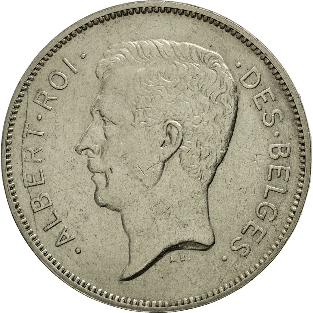 Coin, Belgium, 20 Francs, 20 Frank, 1932, AU(50-53), Nickel, KM:101.1