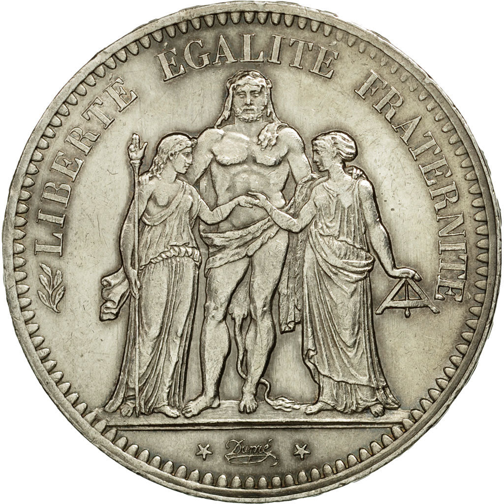 Münze, Frankreich, Hercule, 5 Francs, 1849, Paris, VZ, Silber, KM:756.1