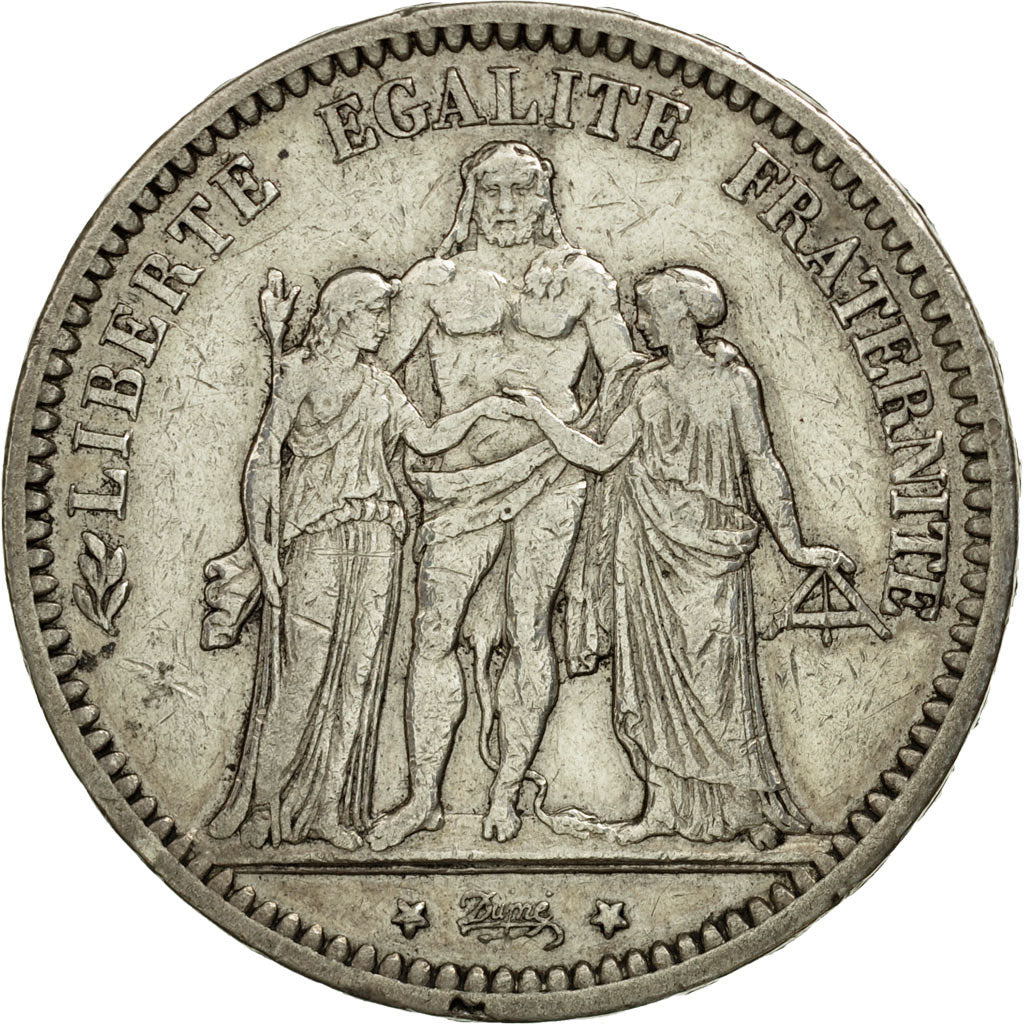 Coin, France, Hercule, 5 Francs, 1870, Paris, EF(40-45), Silver, KM:820.1