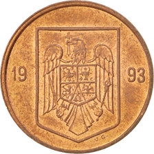 ROMANIA, Leu, 1993, KM #115, MS(63), Copper Plated Steel, 19, 2.48
