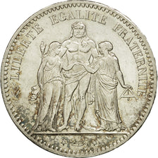 Monnaie, France, Hercule, 5 Francs, 1876,Paris,SUP,Argent,KM 820.1, Gadoury:745a
