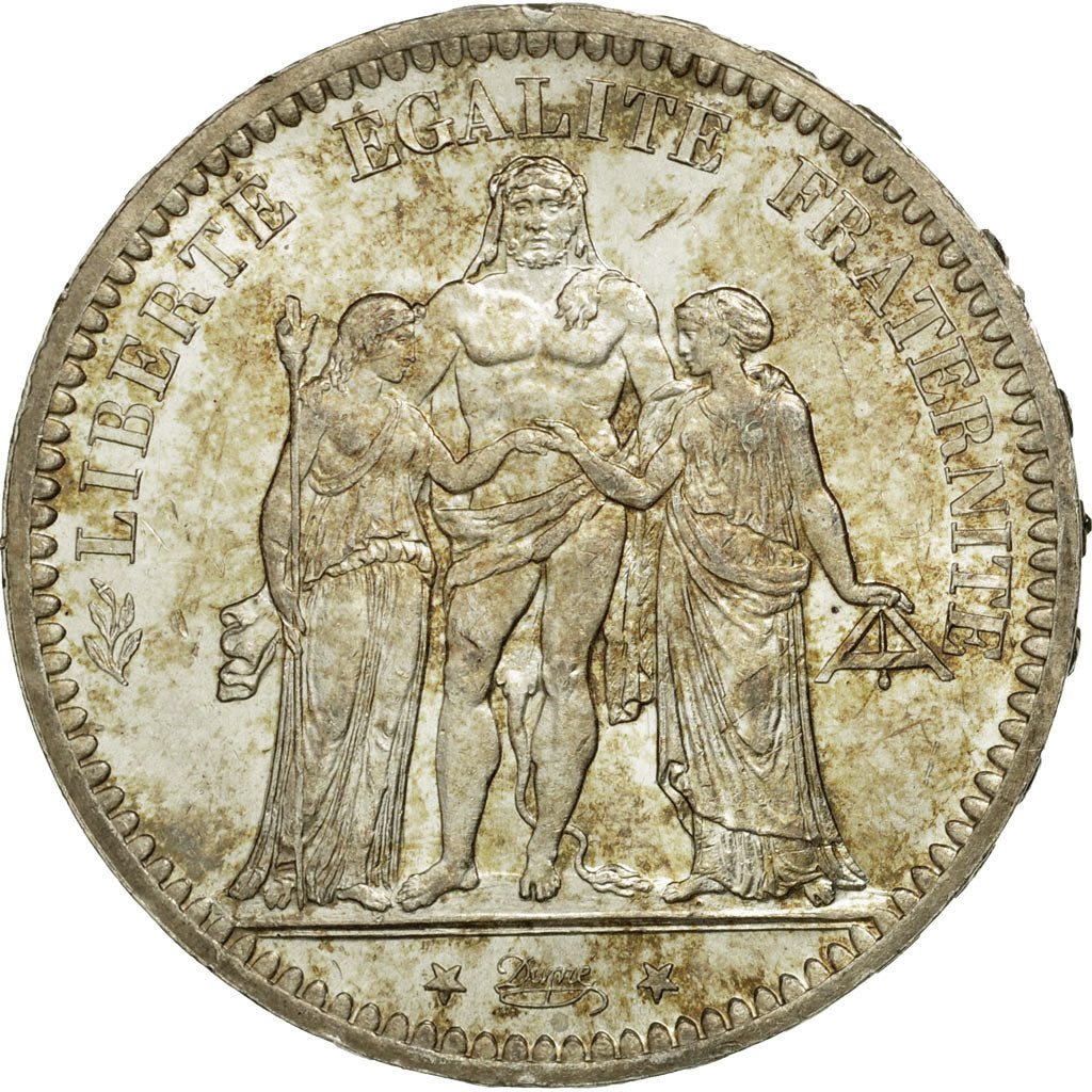 Coin, France, Hercule, 5 Francs, 1873, Paris, MS(63), Silver, KM:820.1