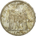 Coin, France, Hercule, 5 Francs, 1873, Paris, MS(63), Silver, KM:820.1