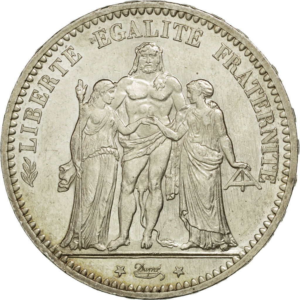 Moneta, Francia, Hercule, 5 Francs, 1873, Paris, SPL, Argento, KM:820.1