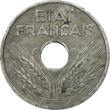 Moneta, Francia, État français, 20 Centimes, 1942, Paris, BB, Zinco, KM:900.2