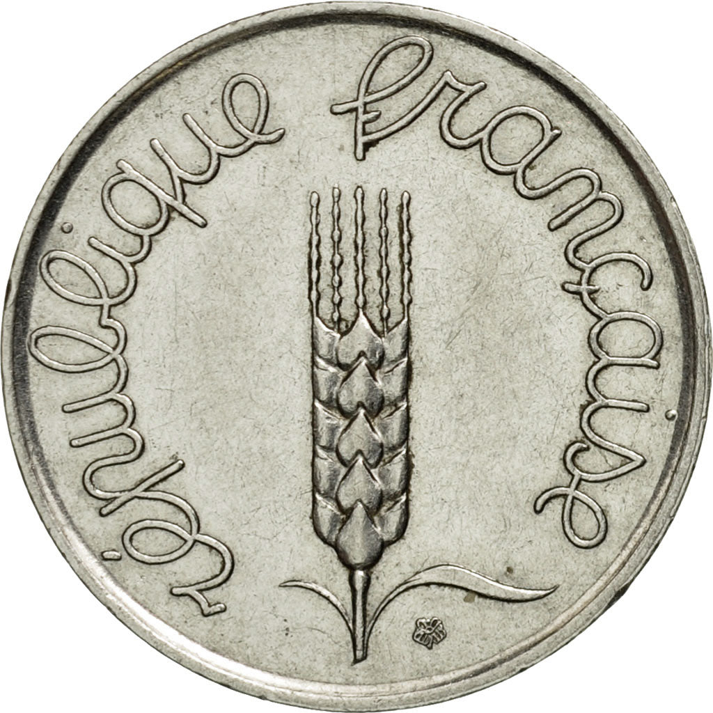 Moneda, Francia, Épi, 5 Centimes, 1962, Paris, EBC, Acero inoxidable, KM:927