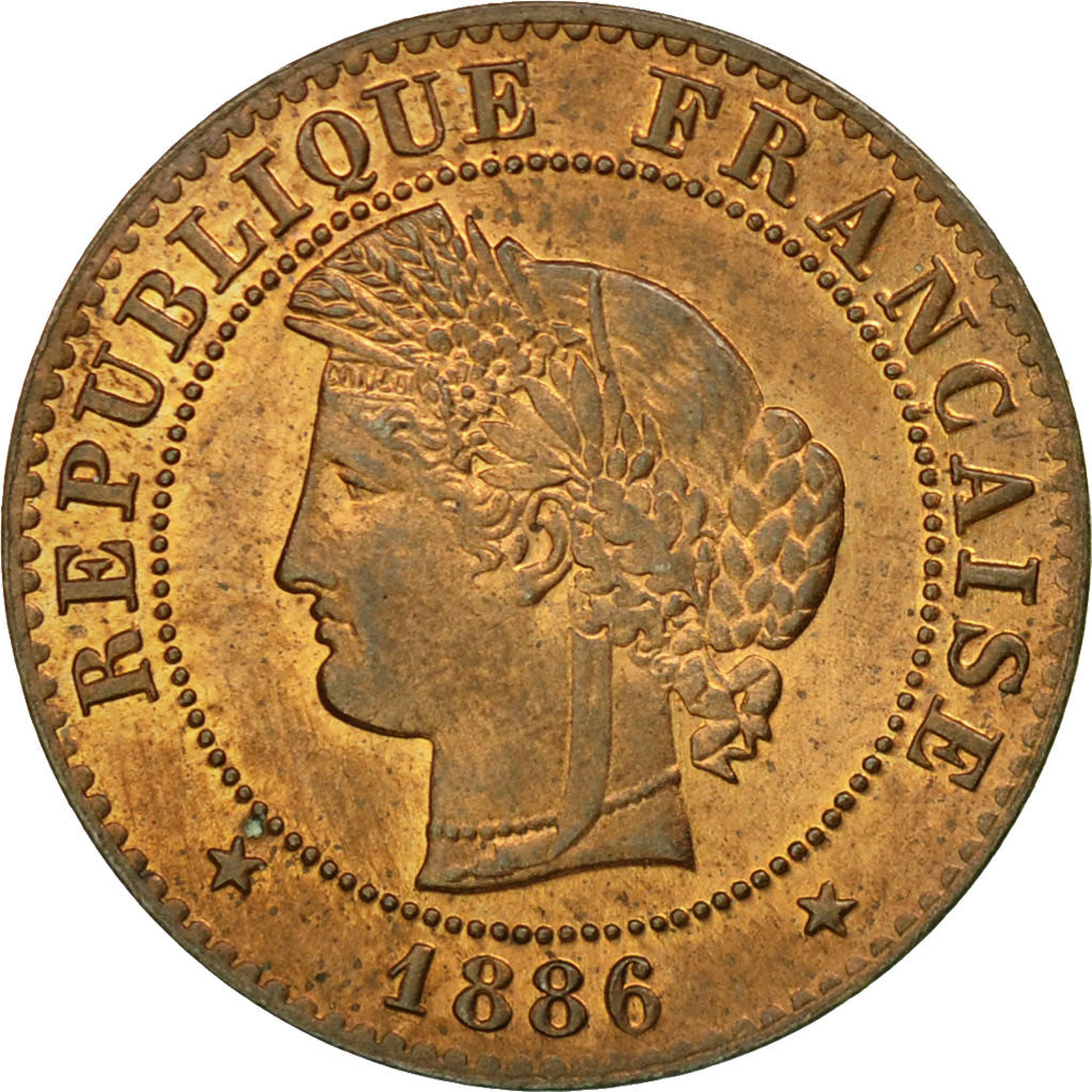 Coin, France, Cérès, Centime, 1886, Paris, MS(60-62), Bronze, KM:826.1
