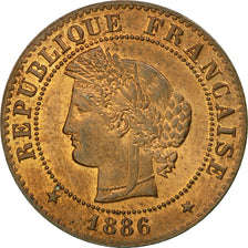 Monnaie, France, Cérès, Centime, 1886, Paris, SUP+, Bronze,KM 826.1, Gadoury:88