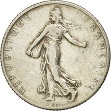 Coin, France, Semeuse, Franc, 1915, Paris, EF(40-45), Silver, KM:844.1