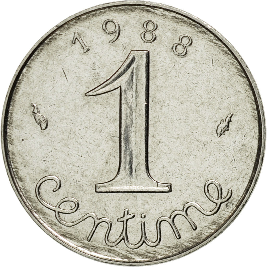 Monnaie, France, Épi, Centime, 1988,Paris,SPL,Stainless Steel,KM 928,Gadoury:91