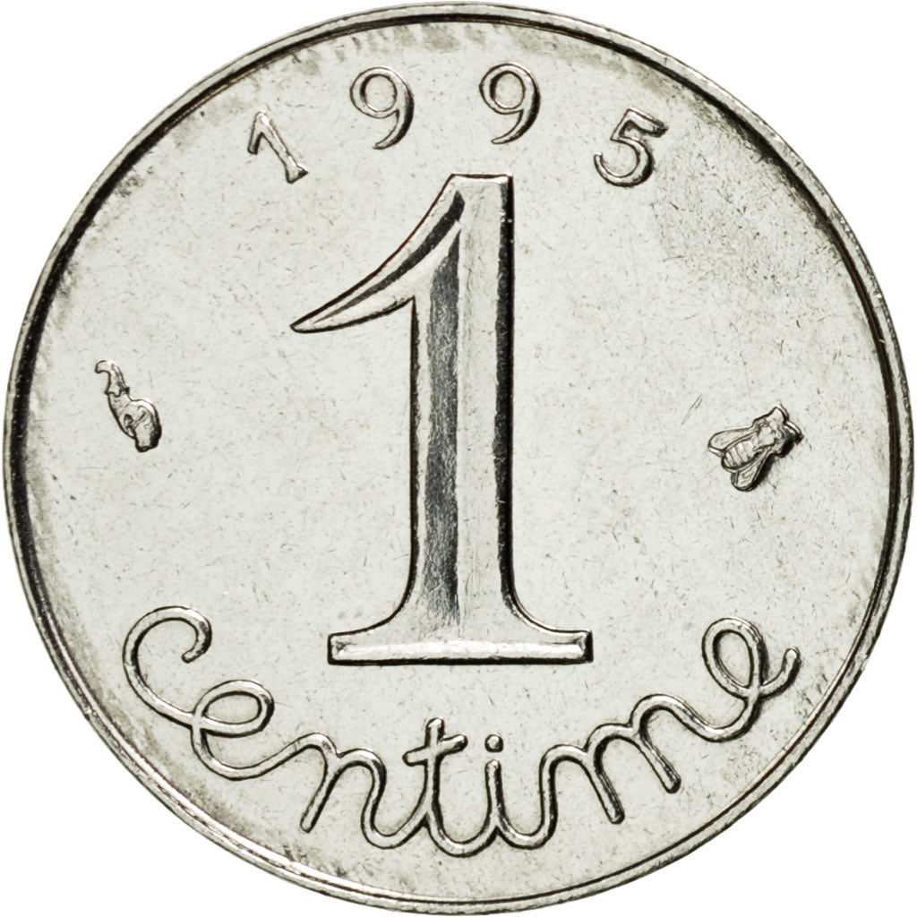 Münze, Frankreich, Épi, Centime, 1995, Paris, UNZ, Stainless Steel, KM:928
