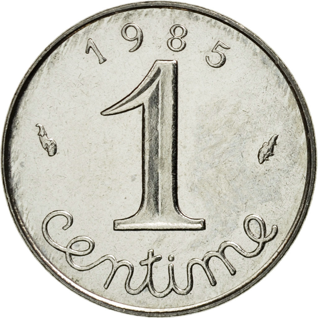 Coin, France, Épi, Centime, 1985, Paris, MS(63), Stainless Steel, KM:928