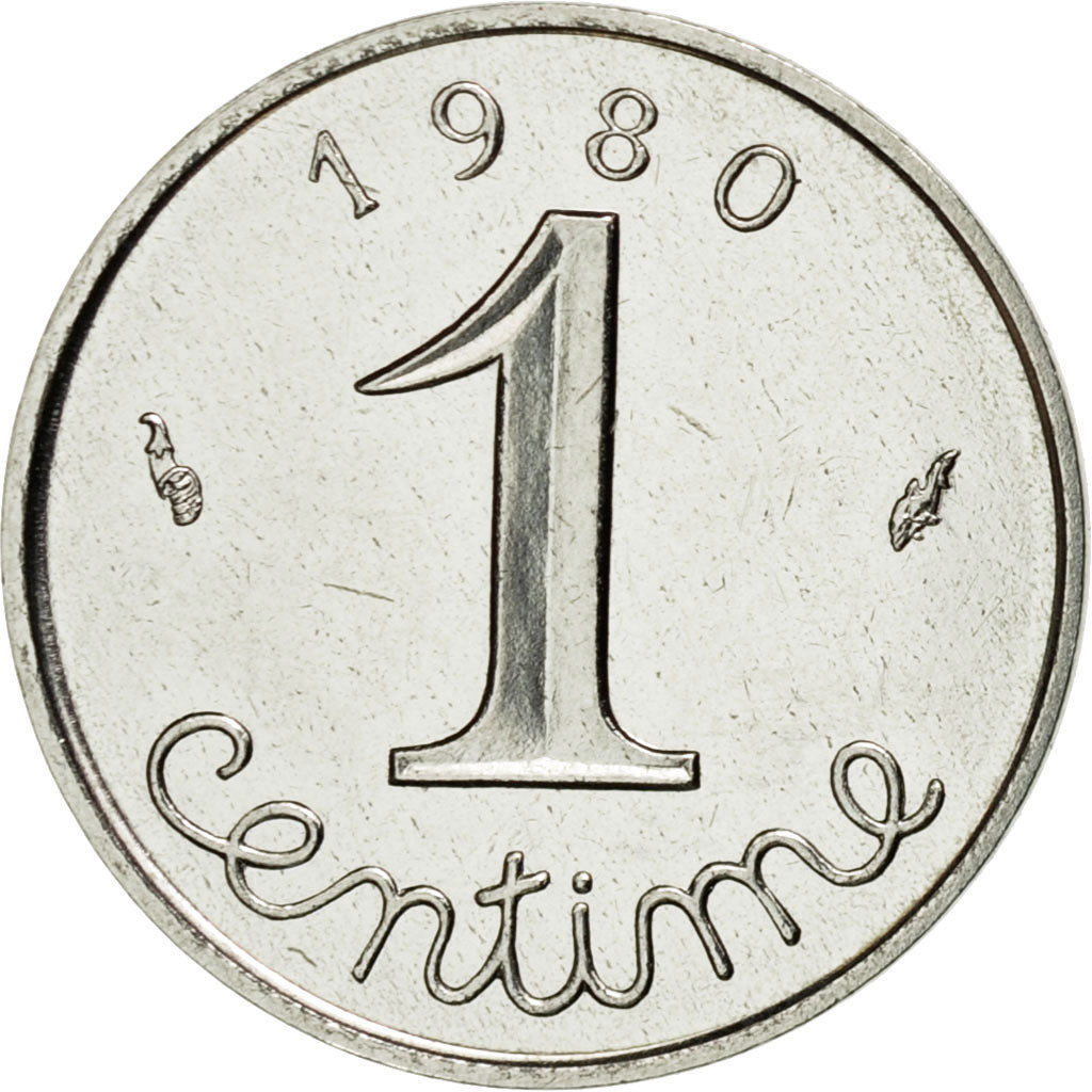Monnaie, France, Épi, Centime, 1980,Paris,SPL,Stainless Steel,KM 928,Gadoury:91