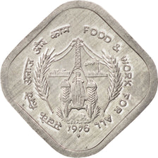 INDIA-REPUBLIC, 5 Paise, 1976, Bombay, KM #19, MS(63), Aluminum, 22, 1.47