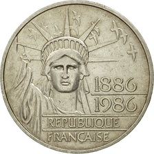 Coin,France,Statue de la Liberté,100 Francs,1986,AU(50-53),Silver,KM 960