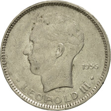 Moneda, Bélgica, 5 Francs, 5 Frank, 1936, MBC, Níquel, KM:109.1