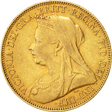 Coin, Australia, Victoria, Sovereign, 1901, EF(40-45), Gold, KM:13