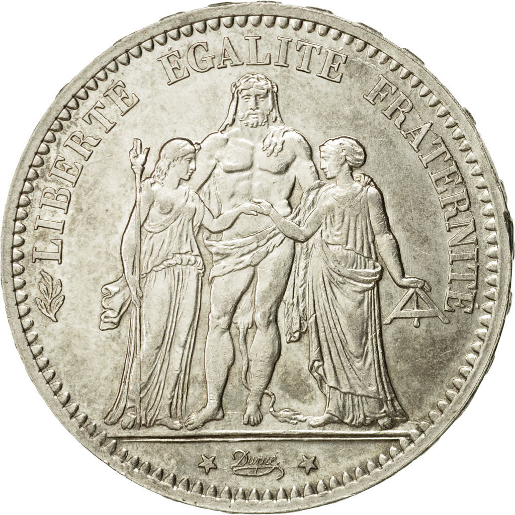 Coin, France, Hercule, 5 Francs, 1874, Paris, AU(55-58), Silver, KM:820.1