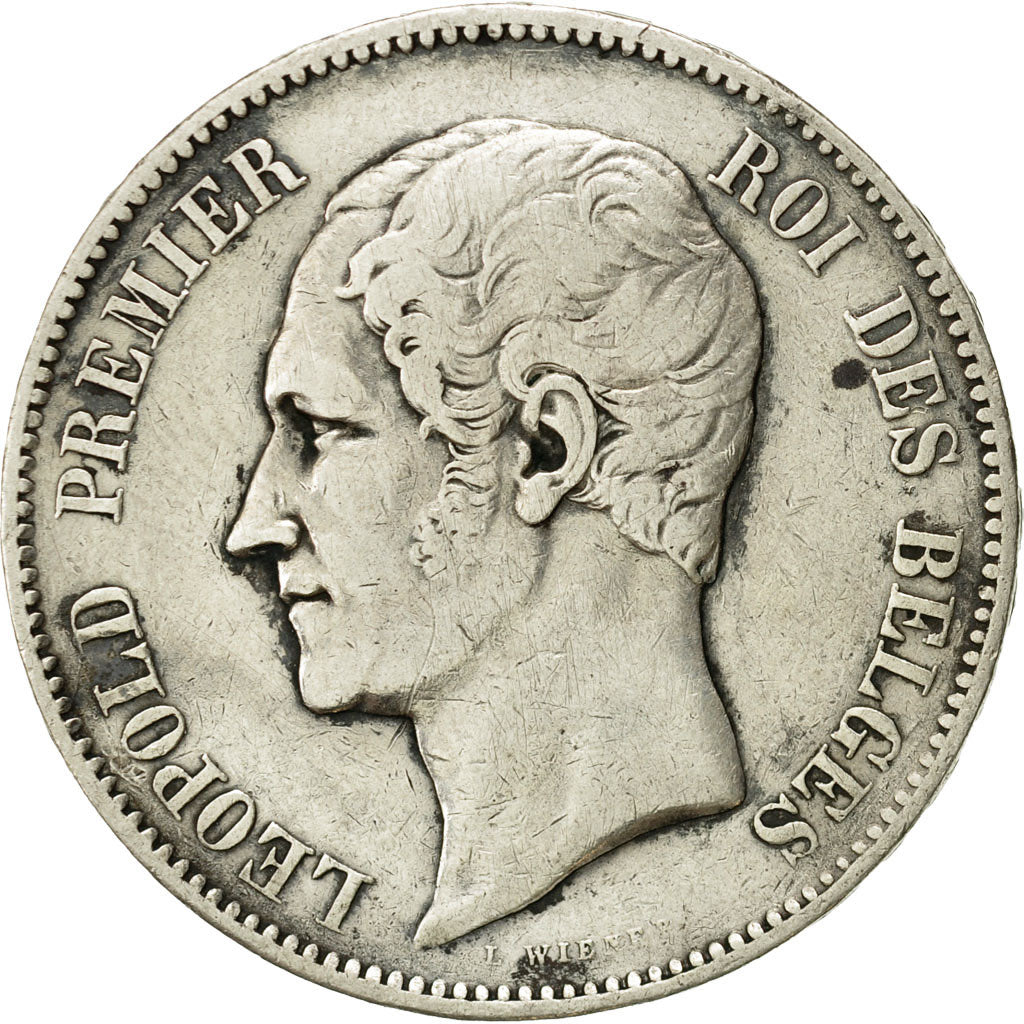 Monnaie, Belgique, Leopold I, 5 Francs, 5 Frank, 1853, TB+, Argent, KM:17