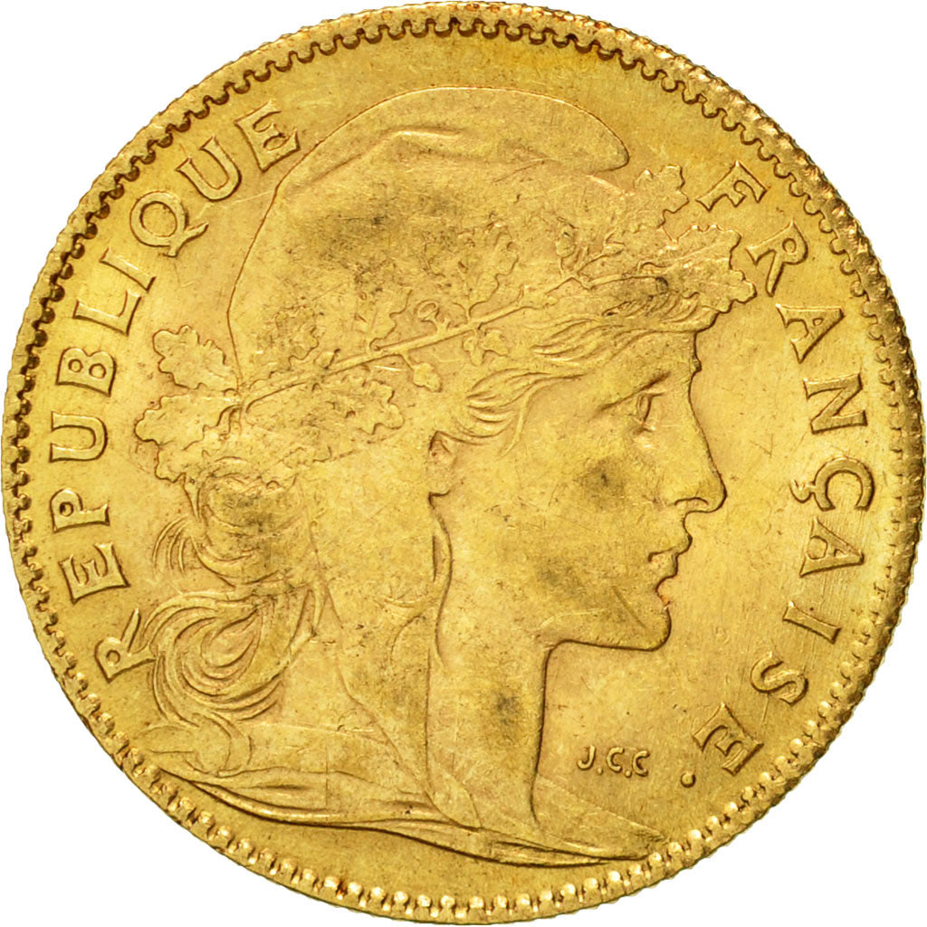 Monnaie, France, Marianne, 10 Francs, 1910, Paris, TTB+, Or,KM 846, Gadoury:1017