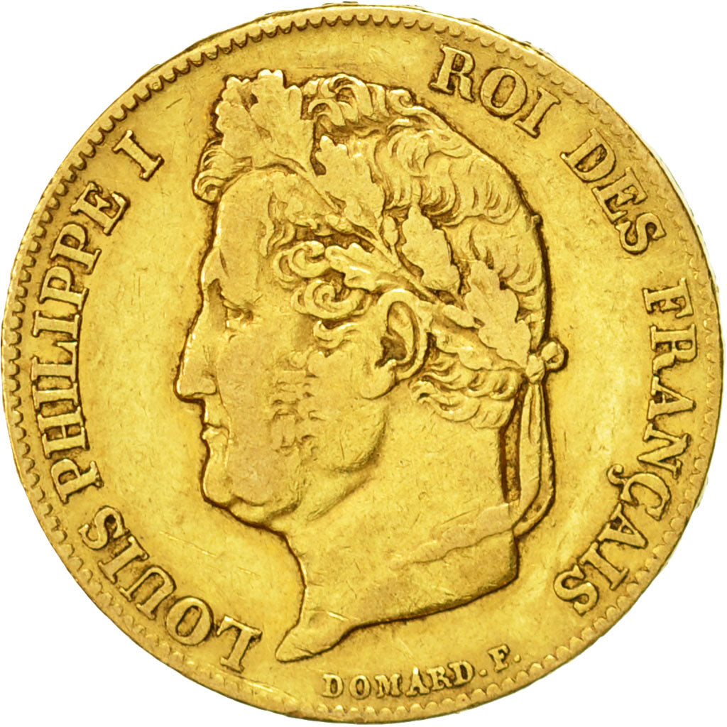 Coin, France, Louis-Philippe, 20 Francs, 1840, Paris, EF(40-45), Gold, KM:750.1