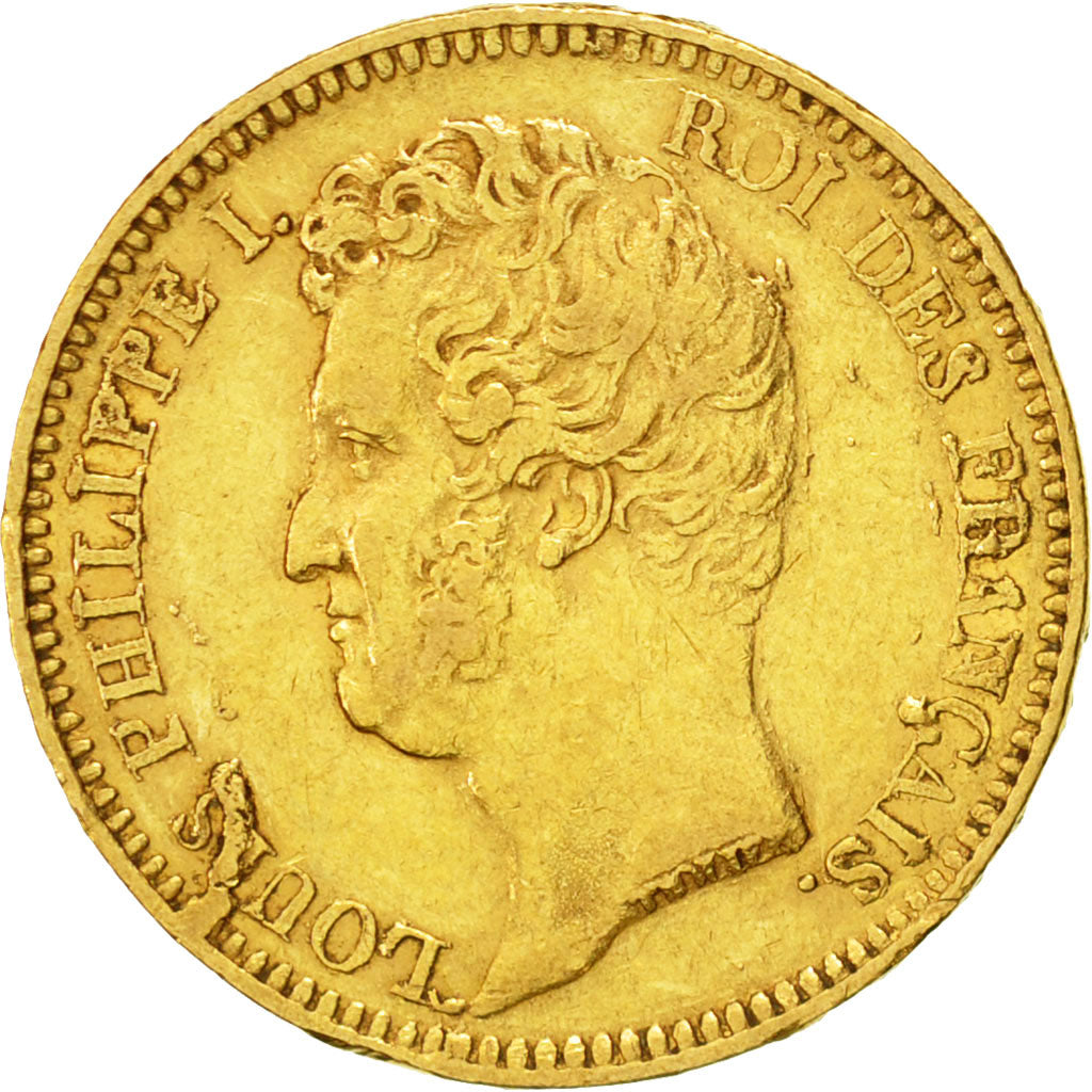 Moneda, Francia, Louis-Philippe, 20 Francs, 1831, Paris, MBC, Oro, KM:739.1