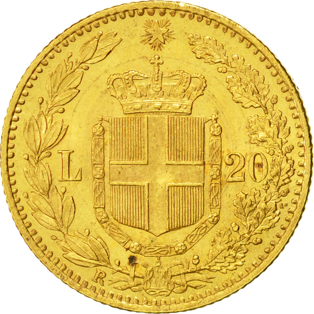Monnaie, Italie, Umberto I, 20 Lire, 1881, Rome, SUP+, Or, KM:21