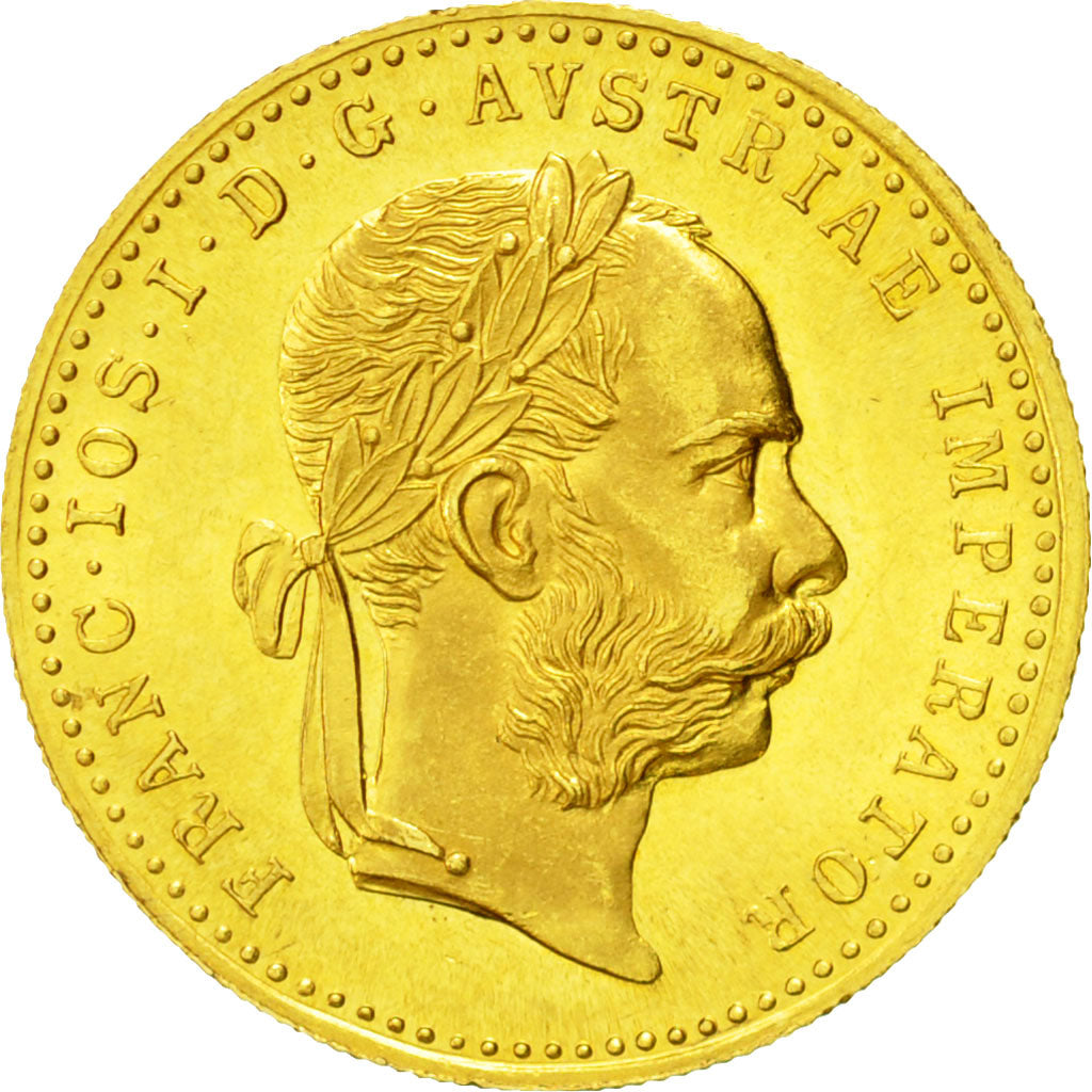 Coin, Austria, Franz Joseph I, Ducat, 1915, Official restrike, MS(60-62), Gold