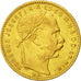 Munten, Hongarije, Franz Joseph I, 20 Francs, 1887, Kormoczbanya, ZF+, KM 467