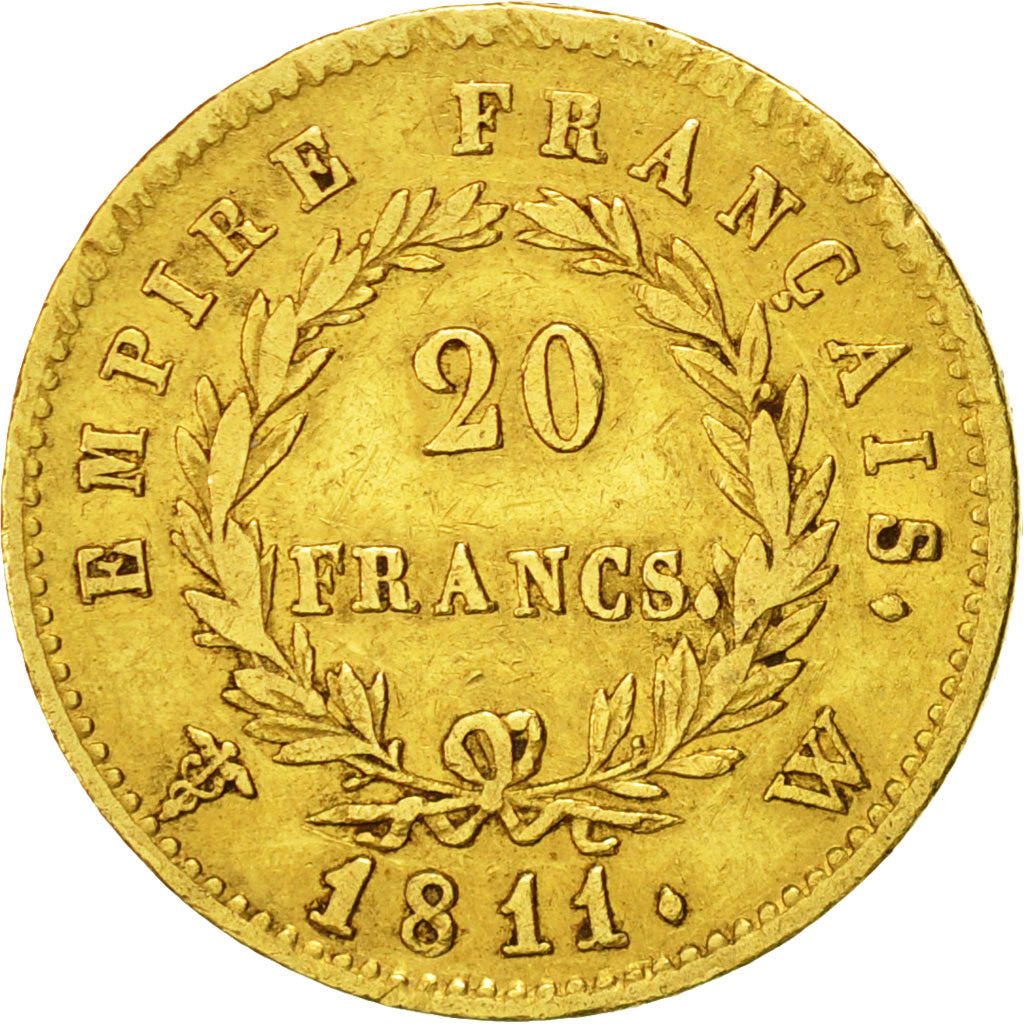Coin, France, Napoléon I, 20 Francs, 1811, Lille, EF(40-45), Gold, KM:695.10