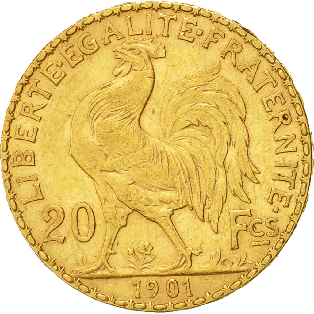 Monnaie, France, Marianne, 20 Francs, 1901, TTB+, Or, Gadoury:1064, KM:847